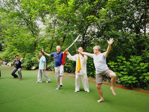 Playing tai chi