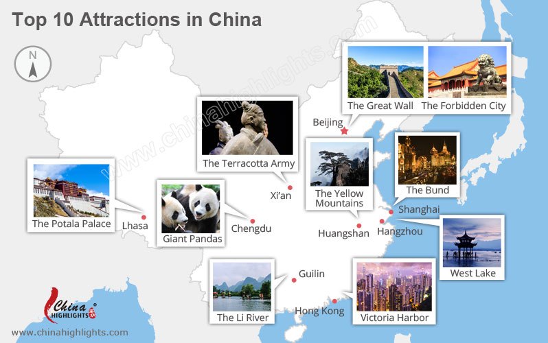 china map tourist destinations China S Top 10 Tourist Attractions Famous Spot In China china map tourist destinations