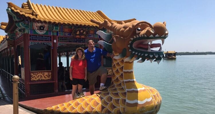 Our guests taked a dragon boat cruise