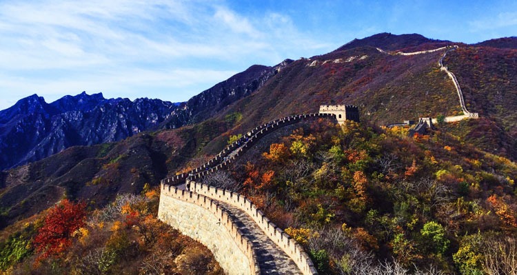 the Great Wall in fall