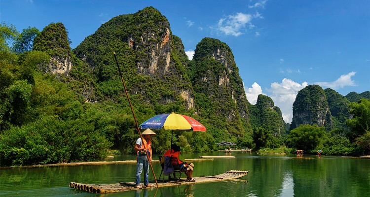 Bamboo Rafting in Guilin