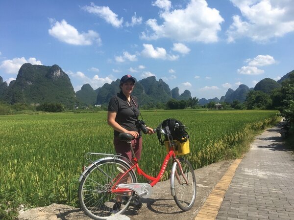 Facendo un'escursione a Yangshuo