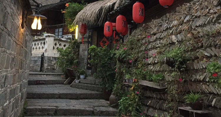 the street of the old town