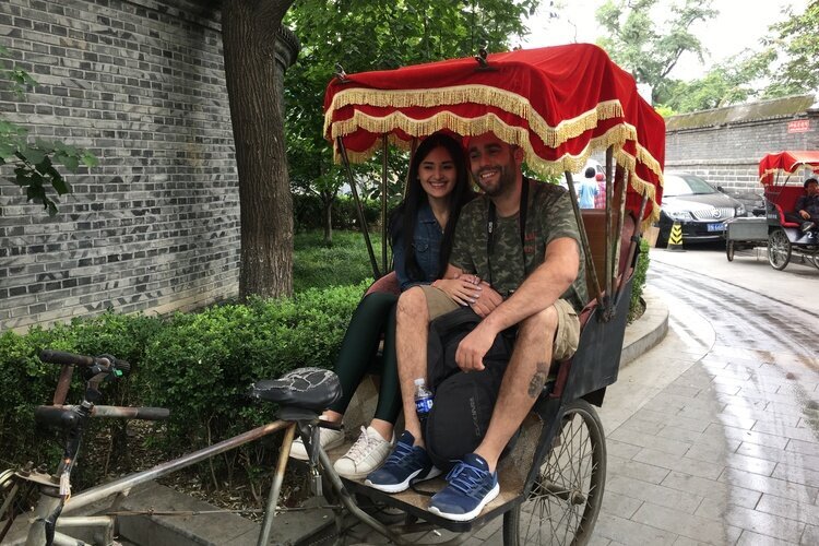 Our guests took a rickshaw ride