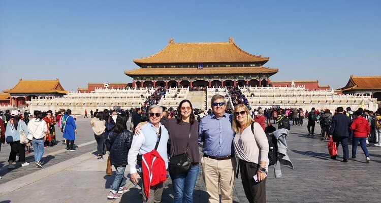 Nuestros clientes en el Salón de la Armonía Suprema (Taihe Dian), Ciudad Prohibida