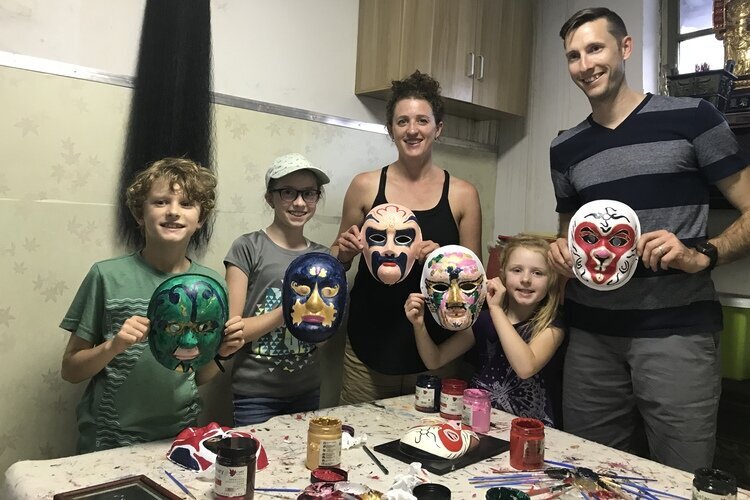 Our guests learned how to draw Beijing Opera masks