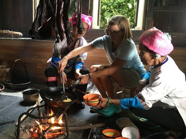 Besuch bei Einheimischen