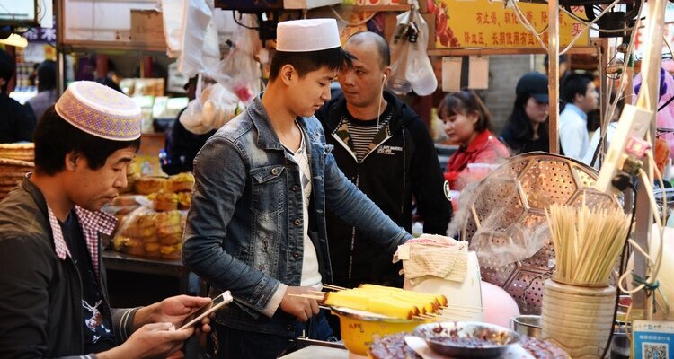 Comidas callejeras típicas en Barrio Musulmán