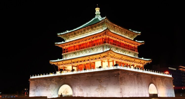 Night view of the Bell Tower