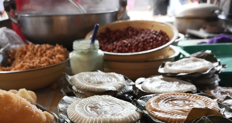 local snacks in the market