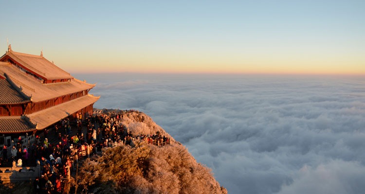 Sea of clouds at Mount Emei