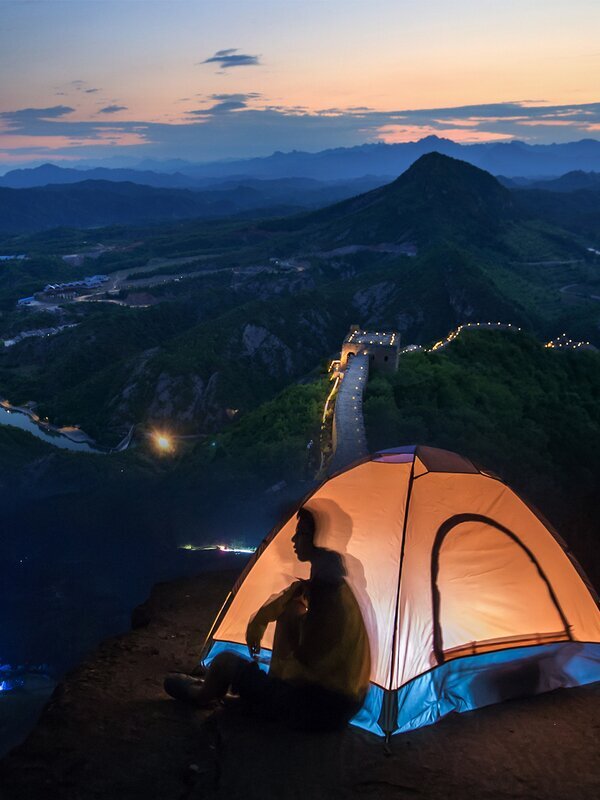 Acampada en la Gran Muralla