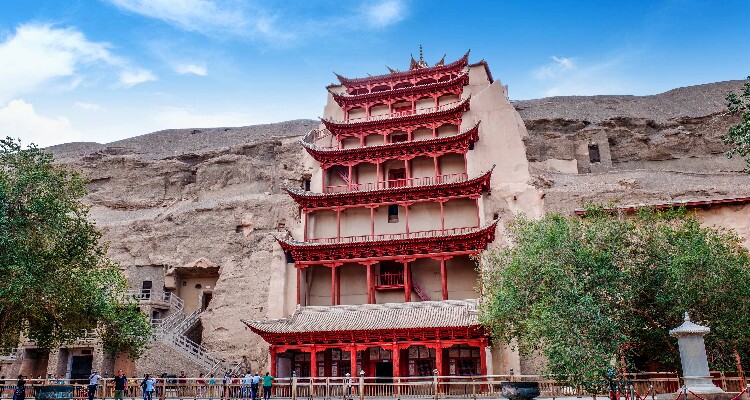 The Mogao Caves in Dunhuang