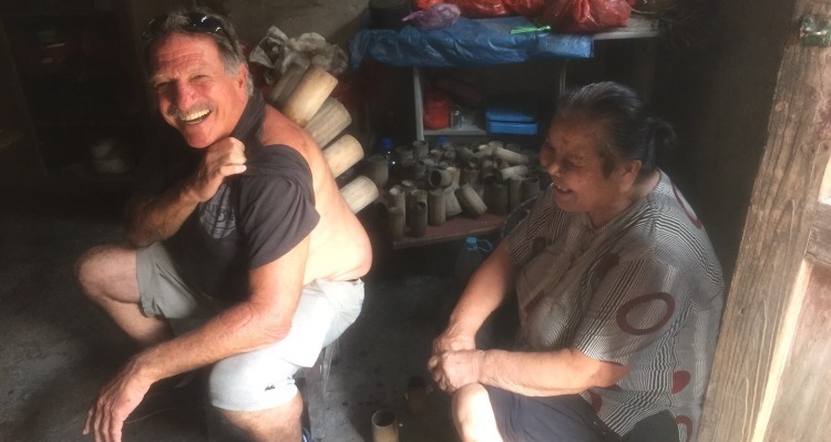 the reflection on the river