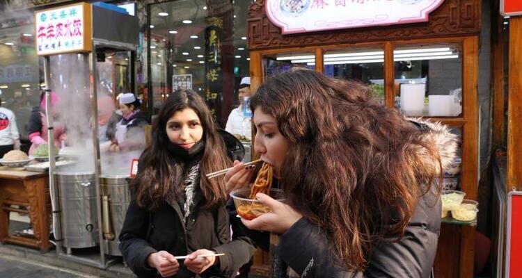 Our guests enjoyed the food in the Muslim Quarter.