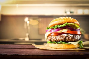 the hamburgers
