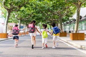 Alumnos de primaria chinos