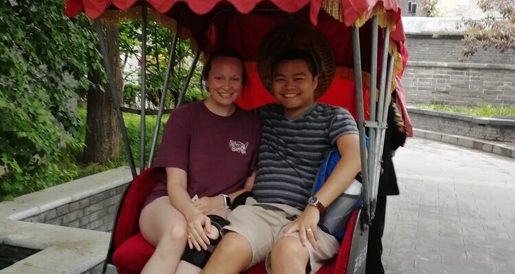 Nuestros viajeros realizaron un paseo en rickshaw