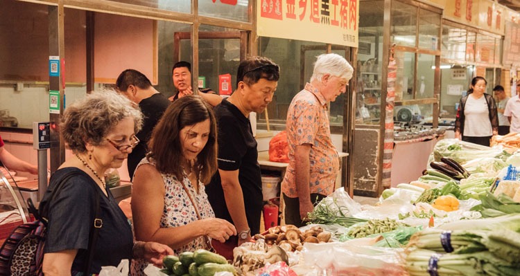 visit a local market for daily life