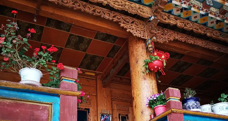 Tibetan family's house