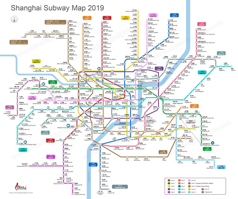 Shanghai Subway, Shanghai Metro Map (updated 2020)