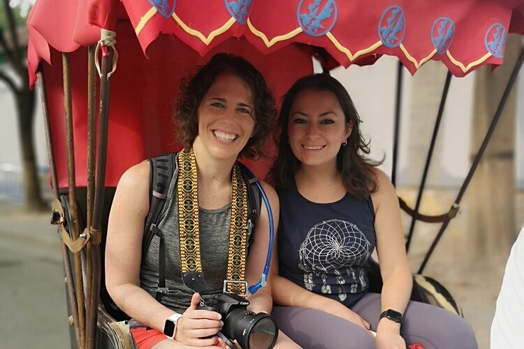 Our guests took a richshaw