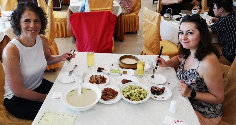 Our guests enjoyed roast duck at Quanjude