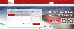 china highlights train ticket servcice