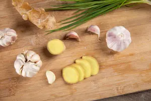 Ginger, garlic, and green onions