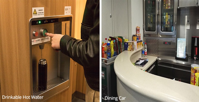 Facilities on high-speed trains