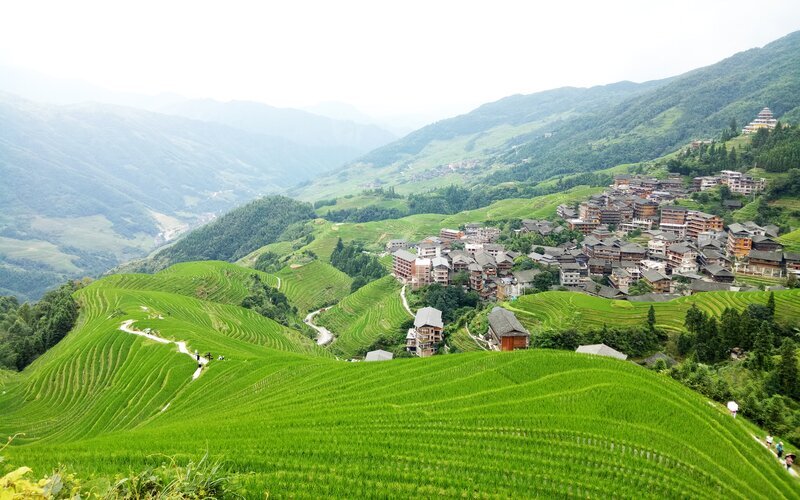 Longsheng Reisterrassen Wanderung