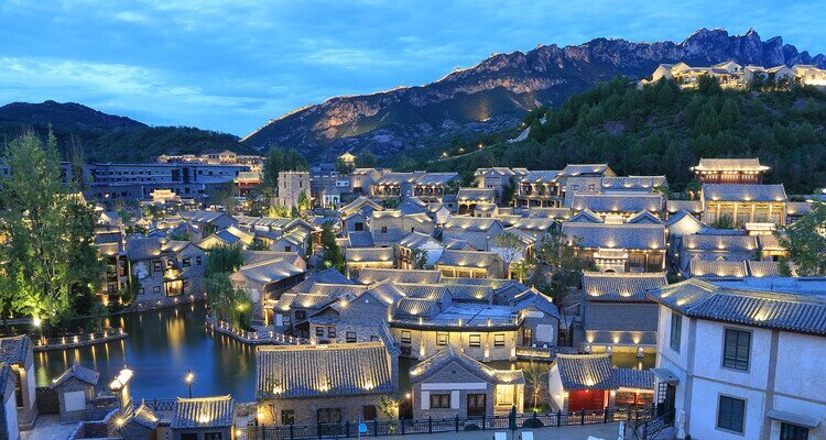 Gubei Water Town Resort à côté de la Grande Muraille de Simatai