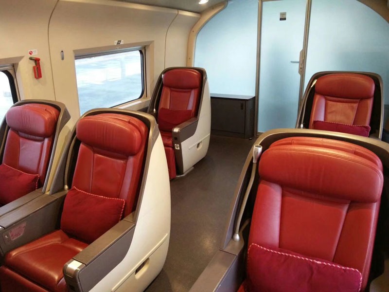 first class on high-speed trains