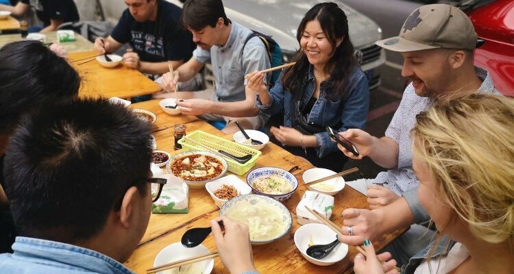 Taste both spicy and mild flavored snacks