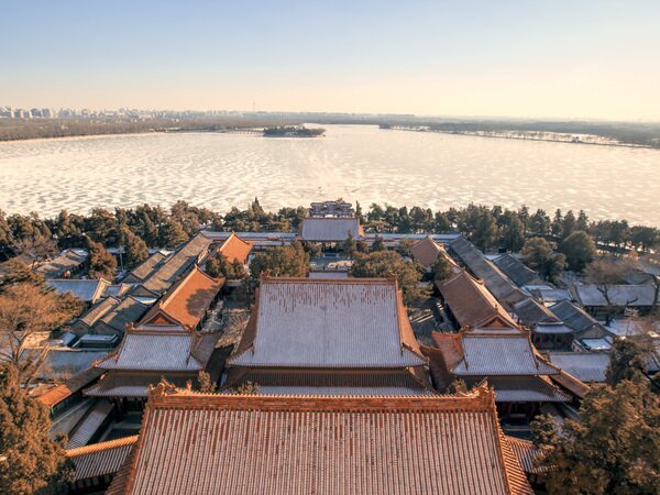 El Palacio de Verano bajo la nieve