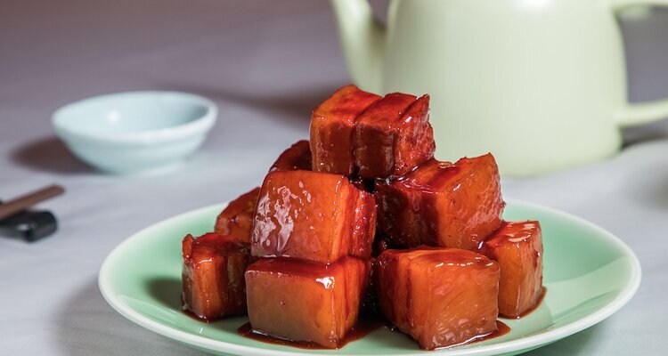 Plato clásico de Shanghái: cerdo estofado al estilo hongshao