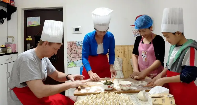 Making Dumplings with a Local Family