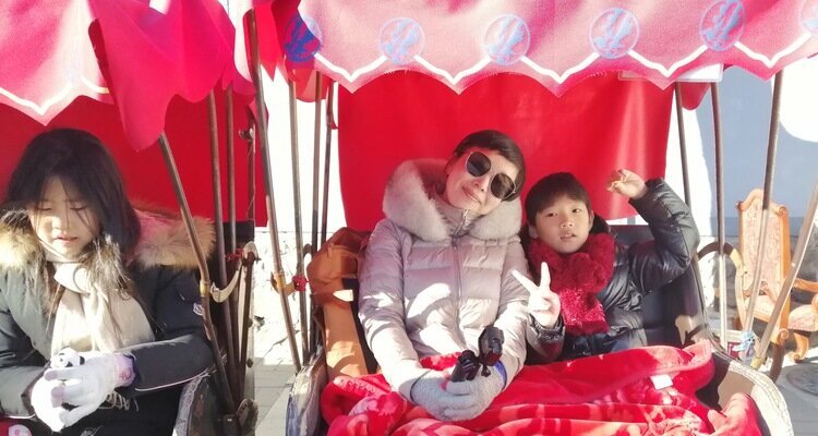 Our guests experienced the rickshaw