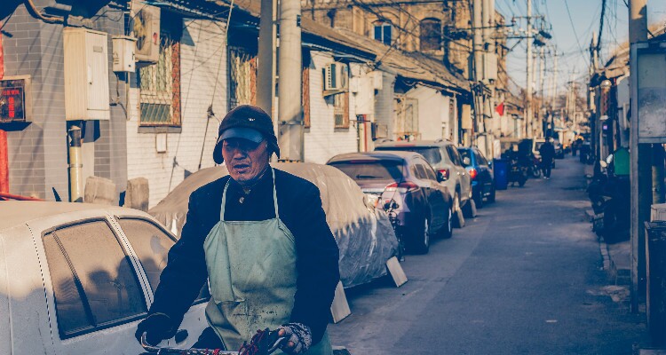 The Rickshaw in Hutong Alleys