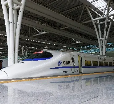 Boarding a Chinese train