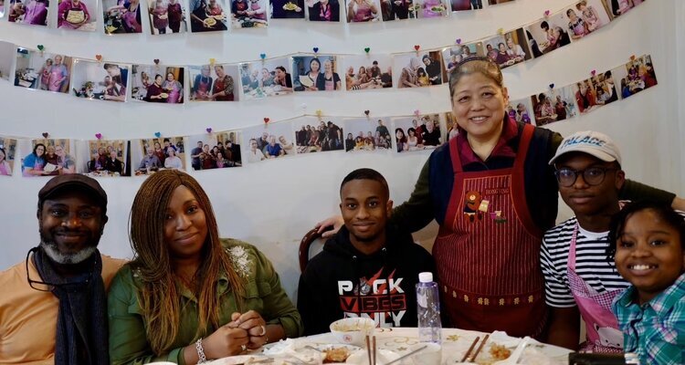 cook in a local family's house