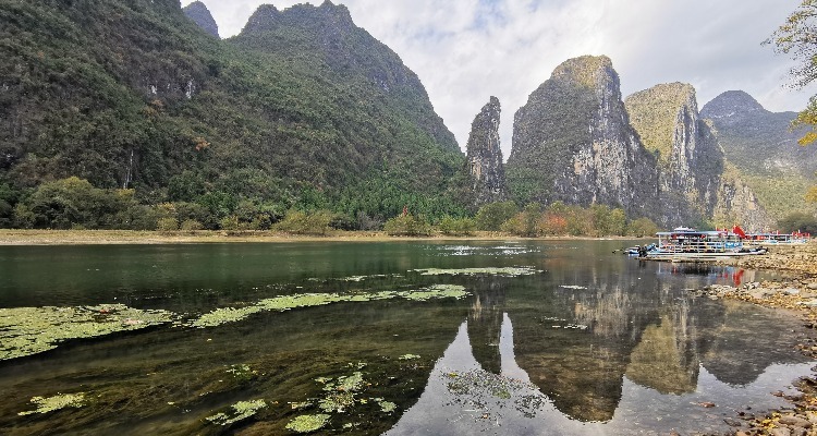 the reflection on the river
