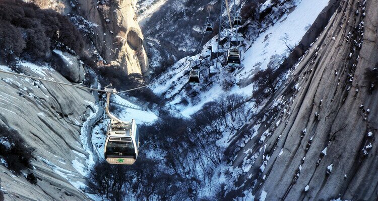 Cableway in Mt.Huashan