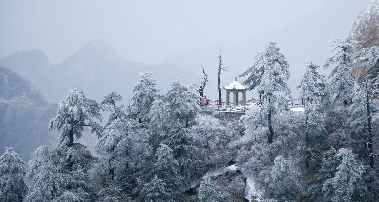 Mt. Huashan in winter