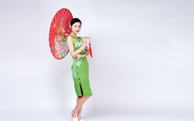 Fashion Chinese Style Dress Leisure Cheongsam Outfit Summer