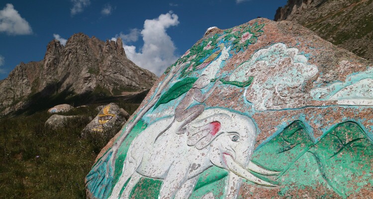 painting on the rock
