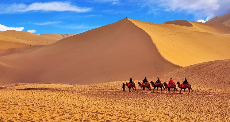 Camel Ride in Dunhuang
