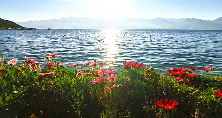 Erhai Lake in Dali, Yunnan