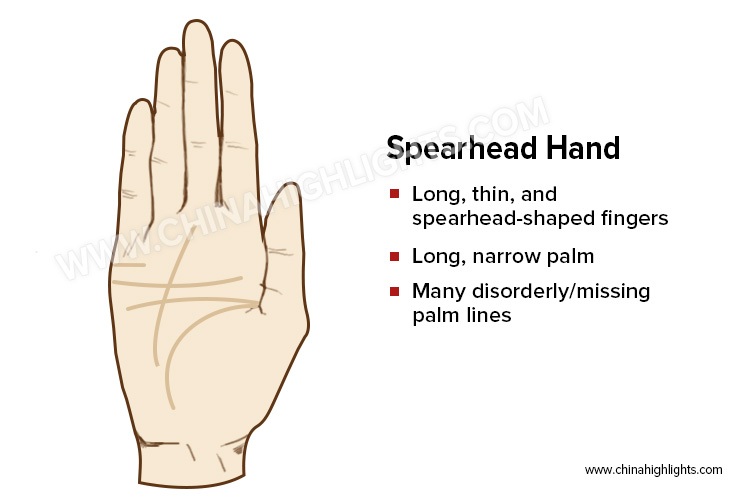 The Spearhead Hand in Palm Reading