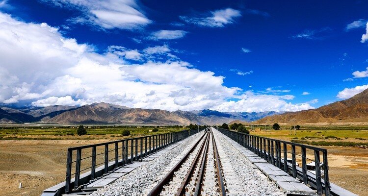 Scenery along the Qinghai–Tibet Railway